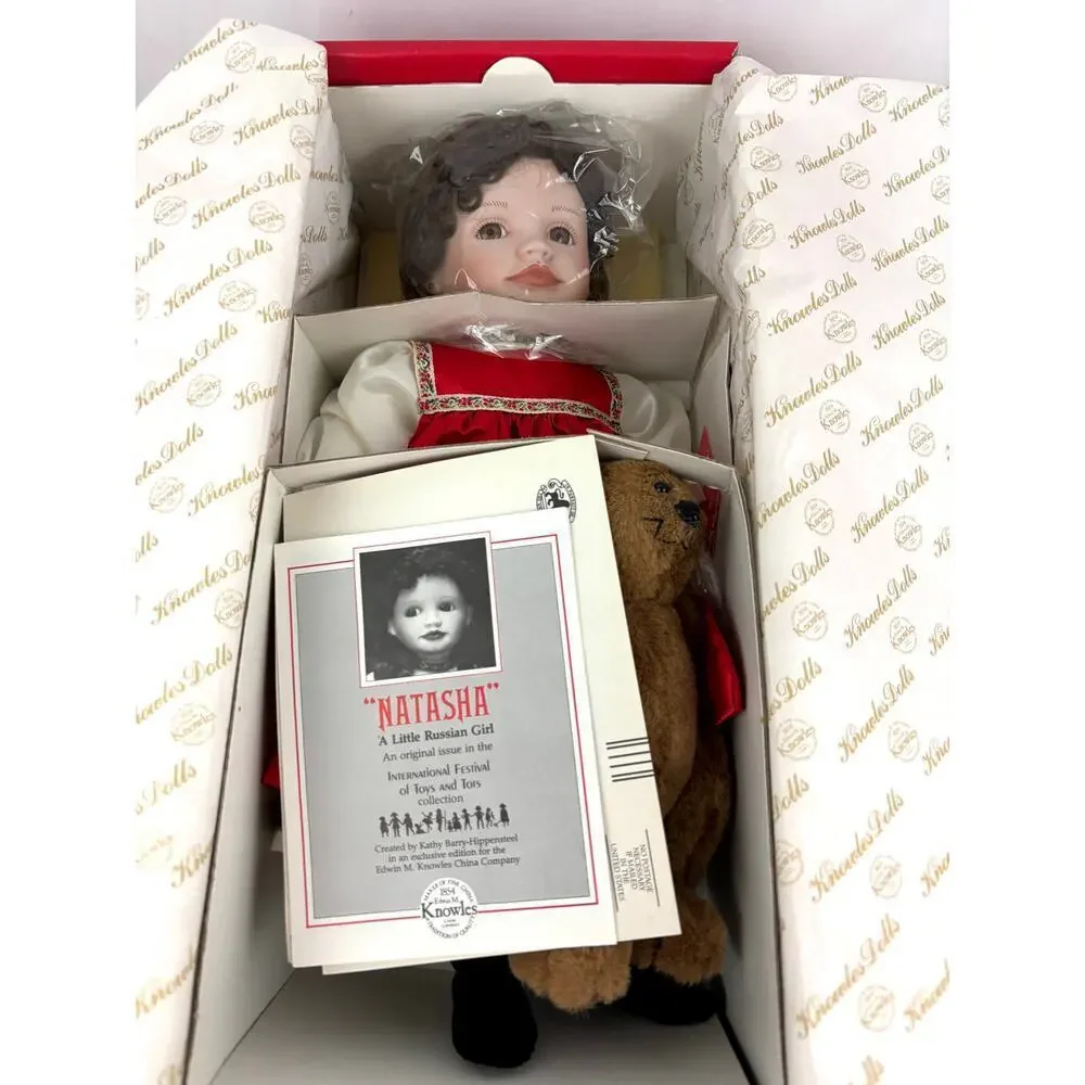 VTG Natasha Ed Knowles‎ Porcelain Doll Ashton Drake Galleries 1989